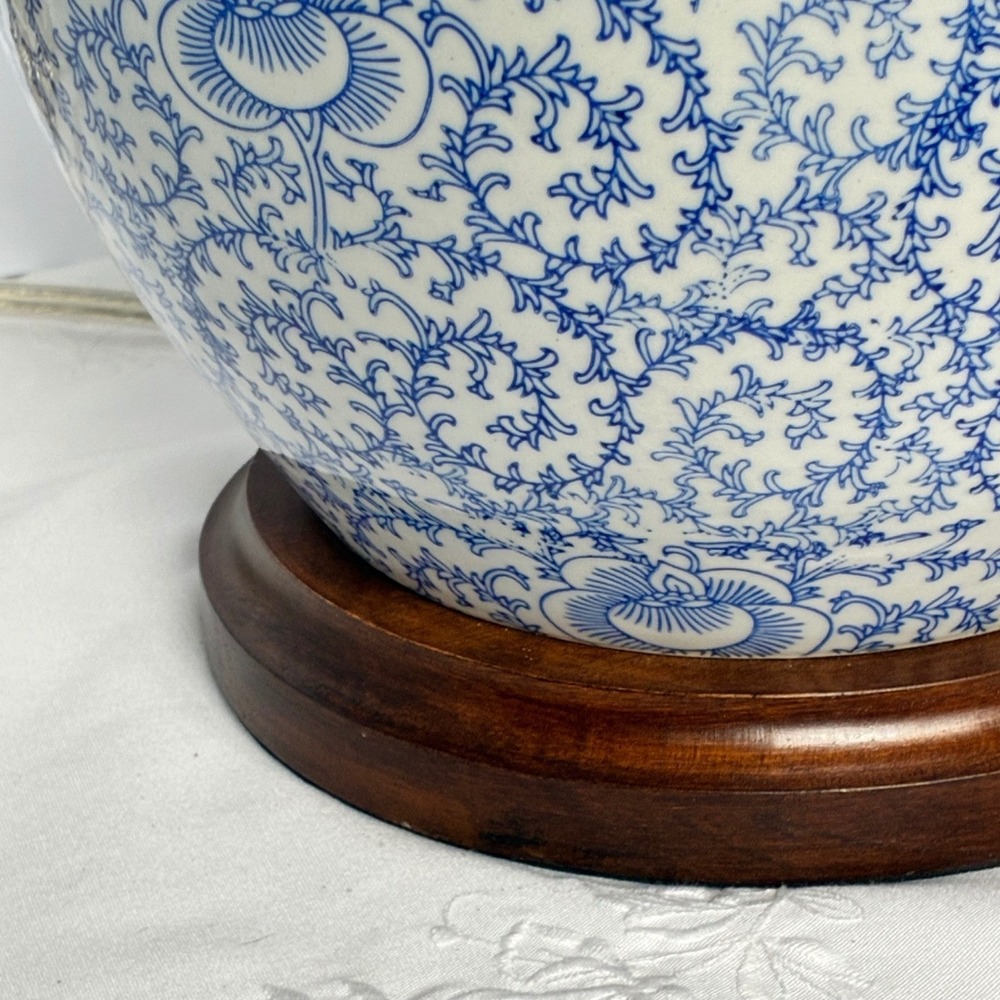 Lauren Ralph Lauren Table Lamp Ginger Jar Floral Grandmillenial Luxury Coastal - Picture 3 of 14